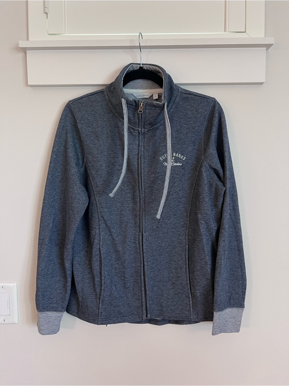 Camp David Blue Outerbanks Zipup NWT SZ M